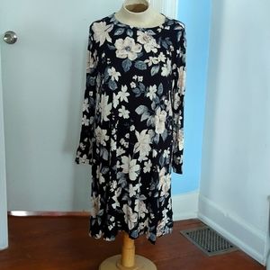 Floral jersey swing dress Old Navy XL